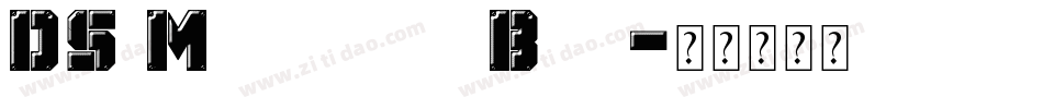 DS Mechanical Bold字体转换